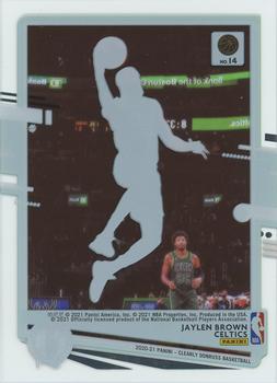 2020-21 Clearly Donruss #14 Jaylen Brown Back
