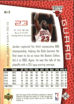 2001-02 Upper Deck MJ's Back #MJ-8 Michael Jordan Back