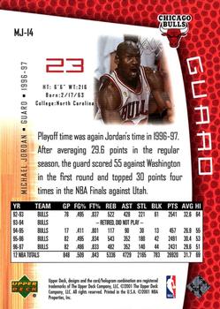 2001-02 Upper Deck MJ's Back #MJ-14 Michael Jordan Back