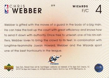 1997-98 Upper Deck Diamond Vision #29 Chris Webber Back