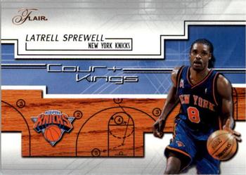 2002-03 Flair - Court Kings #13 CK Latrell Sprewell Front
