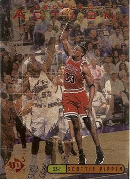1997-98 Upper Deck UD3 - Awesome Action #A7 Scottie Pippen Front