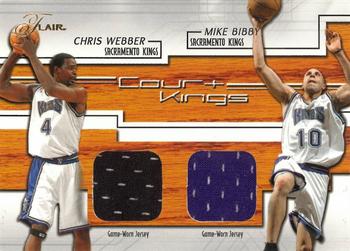 2002-03 Flair - Court Kings Dual #CK-MB/CW Mike Bibby / Chris Webber Front