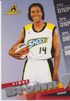 1998 Pinnacle WNBA #49 Cindy Brown Front