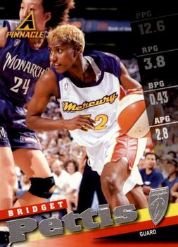 1998 Pinnacle WNBA #14 Bridget Pettis Front