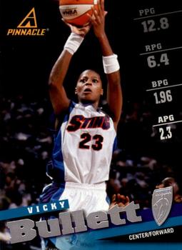 1998 Pinnacle WNBA #19 Vicky Bullett Front