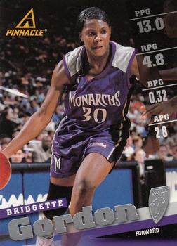 1998 Pinnacle WNBA #25 Bridgette Gordon Front
