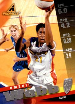 1998 Pinnacle WNBA #46 Umeki Webb Front