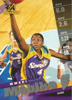1998 Pinnacle WNBA #53 Mwadi Mabika Front