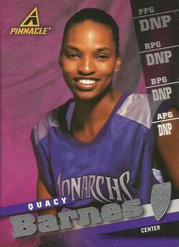 1998 Pinnacle WNBA #59 Quacy Barnes Front