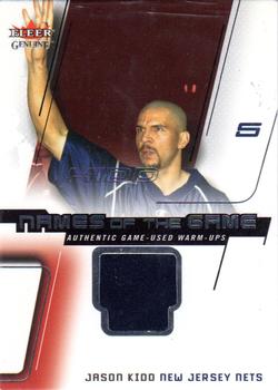2002-03 Fleer Genuine - Names of the Game Jerseys #NNO Jason Kidd Front