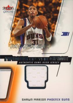 2002-03 Fleer Genuine - Names of the Game Jerseys #NNO Shawn Marion Front