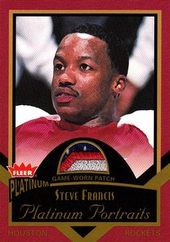 2002-03 Fleer Platinum - Platinum Portraits Game Worn Patch #PP/SF Steve Francis Front