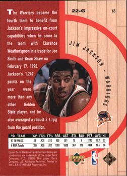 1998 Upper Deck Hardcourt #65 Jim Jackson Back