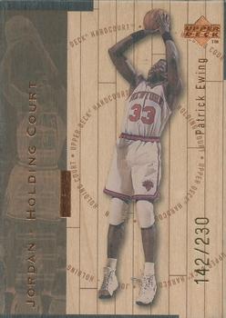 1998 Upper Deck Hardcourt - Jordan Holding Court Bronze #J18 Patrick Ewing / Michael Jordan Front