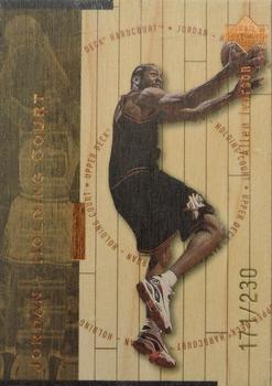 1998 Upper Deck Hardcourt - Jordan Holding Court Bronze #J20 Allen Iverson / Michael Jordan Front