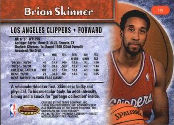 1998-99 Bowman's Best #120 Brian Skinner Back