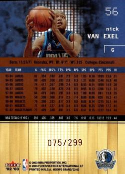 2002-03 Hoops Stars - Five-Star #56 Nick Van Exel Back