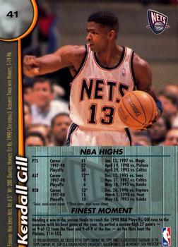 1998-99 Finest #41 Kendall Gill Back