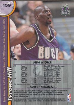 1998-99 Finest #159 Tyrone Hill Back
