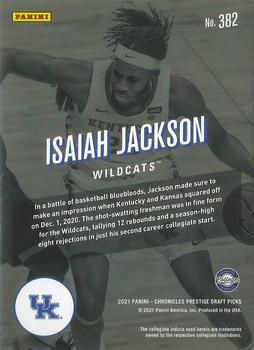 2021 Panini Chronicles Draft Picks #382 Isaiah Jackson Back