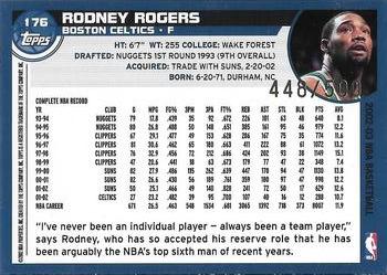 2002-03 Topps - Black #176 Rodney Rogers Back