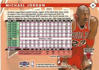 1998-99 Fleer Tradition #23 Michael Jordan Back