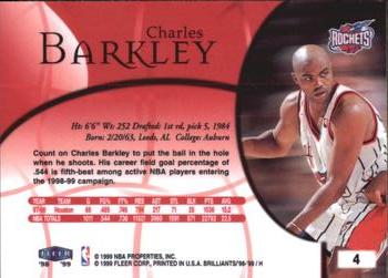 1998-99 Fleer Brilliants #4 Charles Barkley Back
