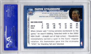 2002-03 Topps Chrome - Refractors #126 Amare Stoudemire Back