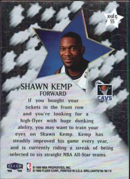 1998-99 Fleer Brilliants - Shining Stars #10 SS Shawn Kemp Back
