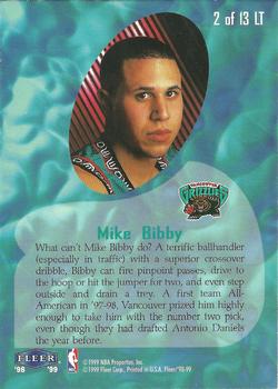 1998-99 Fleer Tradition - Lucky 13 Exchange #2 LT Mike Bibby Back