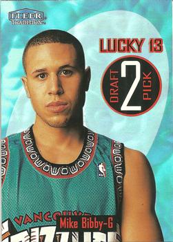 1998-99 Fleer Tradition - Lucky 13 Exchange #2 LT Mike Bibby Front