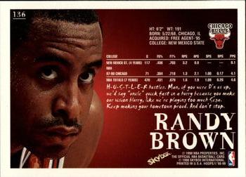 1998-99 Hoops #136 Randy Brown Back