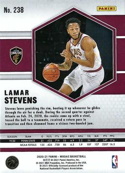 2020-21 Panini Mosaic #238 Lamar Stevens Back