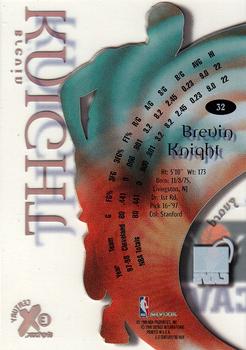1998-99 SkyBox E-X Century #32 Brevin Knight Back