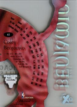 1998-99 SkyBox E-X Century #65 Corey Benjamin Back