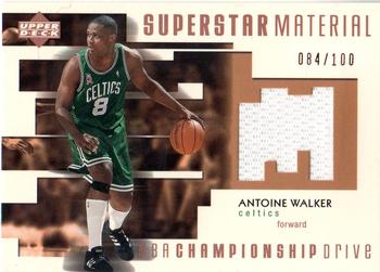 2002-03 Upper Deck Championship Drive - Superstar Material Jersey #AW-M Antoine Walker Front