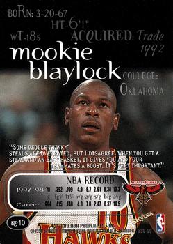 1998-99 SkyBox Thunder #10 Mookie Blaylock Back