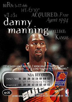 1998-99 SkyBox Thunder #26 Danny Manning Back