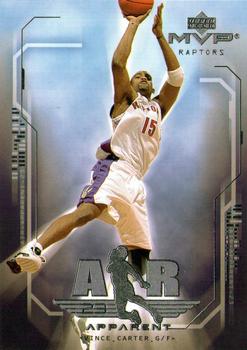 2002-03 Upper Deck MVP - Air Apparent #A4 Vince Carter Front