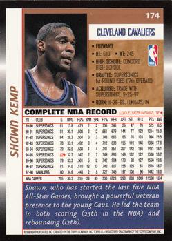1998-99 Topps #174 Shawn Kemp Back