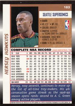 1998-99 Topps #183 Hersey Hawkins Back
