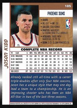 1998-99 Topps #185 Jason Kidd Back