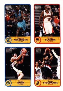 2003-04 Bazooka - Four-on-One Stickers #27 Darrell Armstrong / Speedy Claxton / Brent Barry / Damon Stoudamire Front