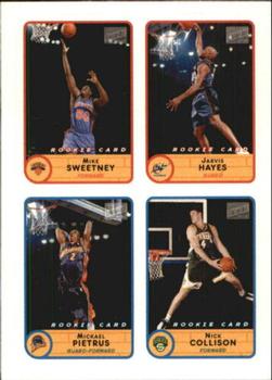 2003-04 Bazooka - Four-on-One Stickers #52 Mike Sweetney / Jarvis Hayes / Mickael Pietrus / Nick Collison Front