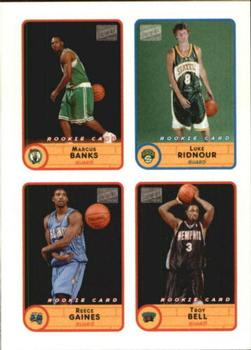 2003-04 Bazooka - Four-on-One Stickers #53 Marcus Banks / Luke Ridnour / Reece Gaines / Troy Bell Front