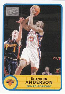 2003-04 Bazooka - Mini #98 Shandon Anderson Front