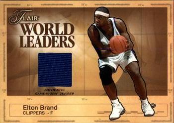 2003-04 Flair - World Leaders Game Used #WL-EB Elton Brand Front