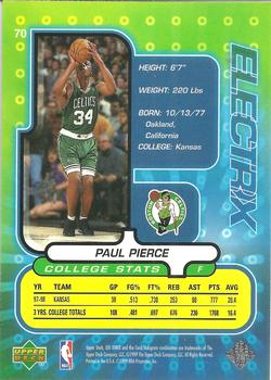 1998-99 Upper Deck Ionix #70 Paul Pierce Back