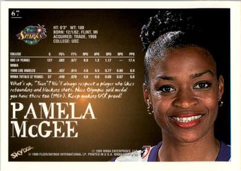 1999 Hoops WNBA #67 Pamela McGee Back